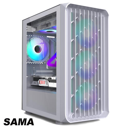 SAMA SAMA PC Case 205A White ATX Case