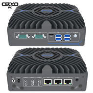 Cryo-PC Cryo-PC Fanless PC i7-1255U 12th gen 3-LAN 3-HDMI 16GB, 500GB M.2, Win11