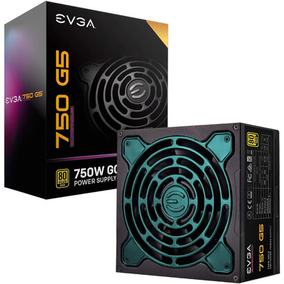 EVGA EVGA SuperNOVA 750 G5, 80 Plus Gold 750W, Fully Modular, Eco Mode with FDB Fan, 10 Year Warranty, Includes Power ON Self Tester, Compact 150mm Size, Power Supply 220-G5-0750-X1