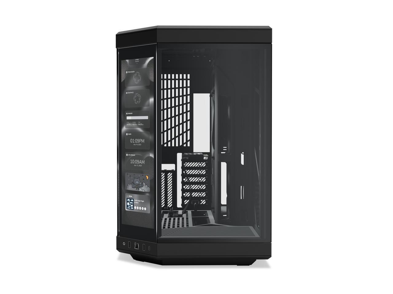 HYTE Y70 Touch Dual Chamber Mid-Tower ATX Case with Touchscreen, Black, CS- HYTE-Y70-B-L - NWCA Inc.