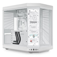 HYTE HYTE Y70 Touch Dual Chamber Mid-Tower ATX Case with Touchscreen, Snow White, CS-HYTE-Y70-WW-L