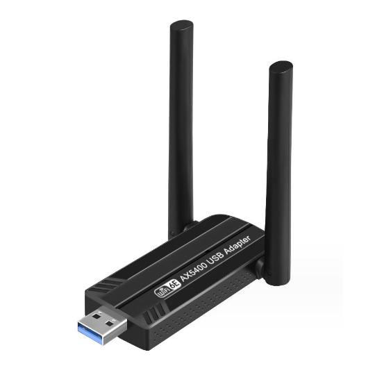 WiFi6E USB 3.0 WiFi Adapter for PC, AX5400M 802.11AX, Tri-Band  6GHz/5GHz/2.4GHz, WPA3, Wireless USB WiFi Dongle Network Adapter for PC  Laptop, Only