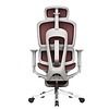 Gigacord Gigacord Maroon Red Full Frame Office Ergonomic Executive Lumbar Support Mesh Chair 3D Armrest Footrest Casters