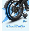 Kixin Kixin Electric Mountain Bike Fat Tire Q3 7.5AH 400W Motor, 48V/750W Max Speed 45km/h