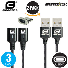 Gigacord Gigacord Magtek USB-C Bulk Kit (2x 3Ft cables, 1x Type-C Connector)