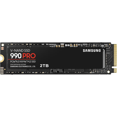 Samsung SAMSUNG SSD 990 PRO 2TB, PCIe 4.0 M.2 2280, Seq. Read Speeds Up-to 7,450MB/s (MZ-V9P2T0B/AM)