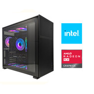 Cryo-PC ATX Tower, Intel Core i5-12400, RX 6700 XT, 32GB RAM, 1TB NVMe, Windows 10 Pro, Black