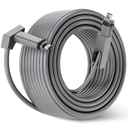 Gigacord Gigacord Starlink Cable 150FT for Starlink Actuated Gen 2, Replacement Cable Starlink Rectangular Satellite V2 Waterproof Starlink Cables with End Caps Gray (150FT/49M)