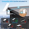 Gigacord Gigacord Starlink Cable 150FT for Starlink Actuated Gen 2, Replacement Cable Starlink Rectangular Satellite V2 Waterproof Starlink Cables with End Caps Gray (150FT/49M)