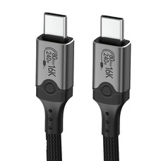 Gigacord Gigacord 3.3Ft Thunderbolt 5 Cable, 240W,  80Gbps up to 120Gbps, 16K, Compatible with Thunderbolt 3/4, USB4, USB-C