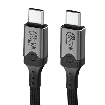 Gigacord Gigacord 3.3Ft Thunderbolt 5 Cable, 240W, 80Gbps up to 120Gbps, 16K, Compatible with Thunderbolt 3/4, USB4, USB-C