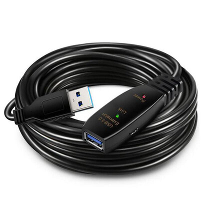 Gigacord Gigacord 10M (33 Foot) Ft. USB 3.0 Male Female Active Extension Cable, Optional Power