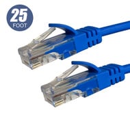 Tegratech Cat5e UTP Ethernet Network LAN EZ Boot Cable 24AWG, Blue 25ft