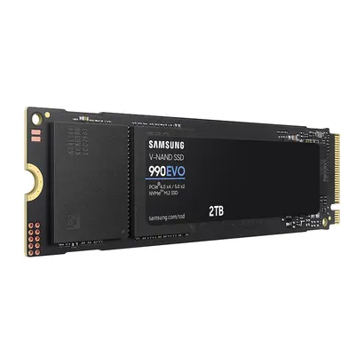 SAMSUNG 990 EVO SSD 2TB, PCIe Gen 4x4, Gen 5x2 M.2 2280 NVMe Internal Solid State Drive, Speeds Up to 5,000MB/s, Upgrade Storage for PC Computer, Laptop, MZ-V9E2T0B/AM, Black