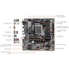Gigabyte GIGABYTE B760M DS3H AX (LGA 1700/ Intel/ B760/ M-ATX/ DDR4/ 2* M.2/ PCIe 4.0/ USB 3.2 Gen 2 Type-C/WiFi 6E/ 2.5GbE LAN/Q-Flash Plus/PCIe EZ-Latch/Motherboard)