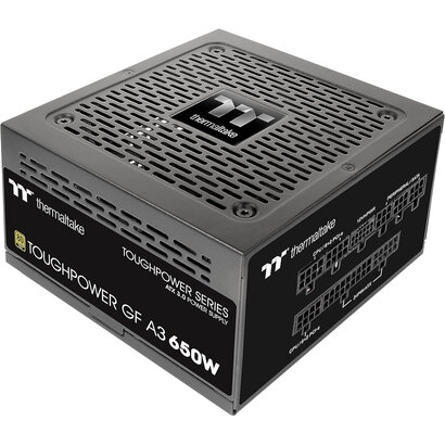 Thermaltake Thermaltake Toughpower GF A3 650W 80+ Gold Full Modular SLI/Crossfile Ready ATX 3.0 Standard Power Supply; PCIe Gen.5 300W 12VHPWR Connector Included; PS-TPD-0650FNFAGU-L; 10 Year Warranty