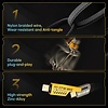 Gigacord Gigacord 5Ft 4in1 4-in-1 USB-C Cable, PD 65W Fast Charging Cable & Data Sync,Flat Braided Charger Cord with Type C/USB A for Laptop iPhone iPad MacBook Samsung
