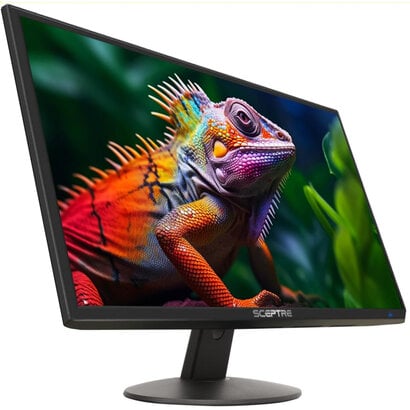 Sceptre Sceptre E248W-19203R 24 Inch Ultra Thin 1080p 75Hz LED LCD Monitor 2x HDMI VGA, Metal Black 2018