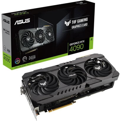 ASUS ASUS TUF Gaming NVIDIA GeForce RTX 4090 Video Card (PCIe 4.0, 24GB GDDR6X, HDMI 2.1, DisplayPort 1.4a, GPU Tweak) TUF-RTX4090-24G-GAMING