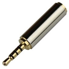 Gigacord Gigacord 4 Conductor 2.5mm Male to 3.5mm Female Adapter, Gold Plated Jack Stereo Full Metal Connector, Supports Mic