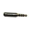 Gigacord Gigacord 4 Conductor 2.5mm Male to 3.5mm Female Adapter, Gold Plated Jack Stereo Full Metal Connector, Supports Mic
