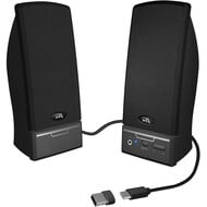 Cyber Acoustics Cyber Acoustics CA-2014 USB 2.0 Multimedia Desktop Computer Speakers, Compatible with USB C or A Devices, Adapter Included