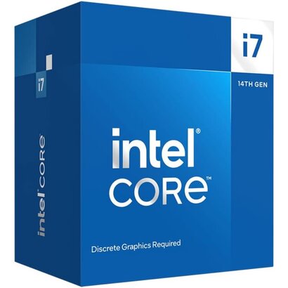 Intel Core i7-14700F Desktop Processor 20 cores (8 P-cores + 12 E-cores) up to 5.4 GHz