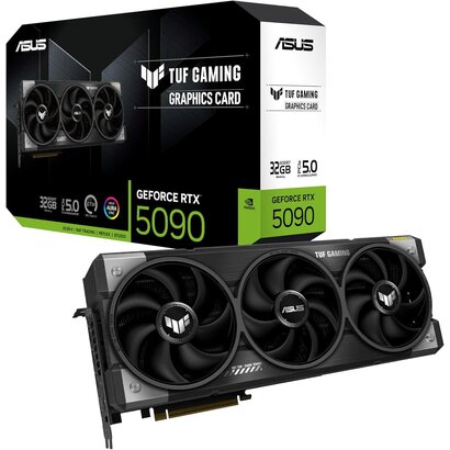 ASUS ASUS TUF Gaming GeForce RTX  5090 32GB GDDR7 Gaming Graphics Card (PCIe 5.0, HDMI/DP 2.1, 3.6-Slot, Military-Grade Components, Protective PCB Coating, axial-tech Fans, Vapor Chamber)