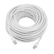 Cat6 UTP Ethernet Network Booted Cable 24AWG Pure Copper (Choose Length) White 75ft