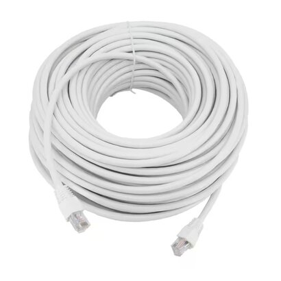 Cat6 UTP Ethernet Network Booted Cable 24AWG Pure Copper (Choose Length) White 75ft