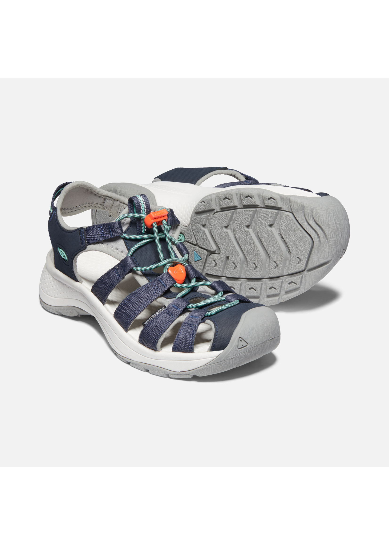 Keen Footwear Womens Astoria West Sandal Navy/Beveled Glass