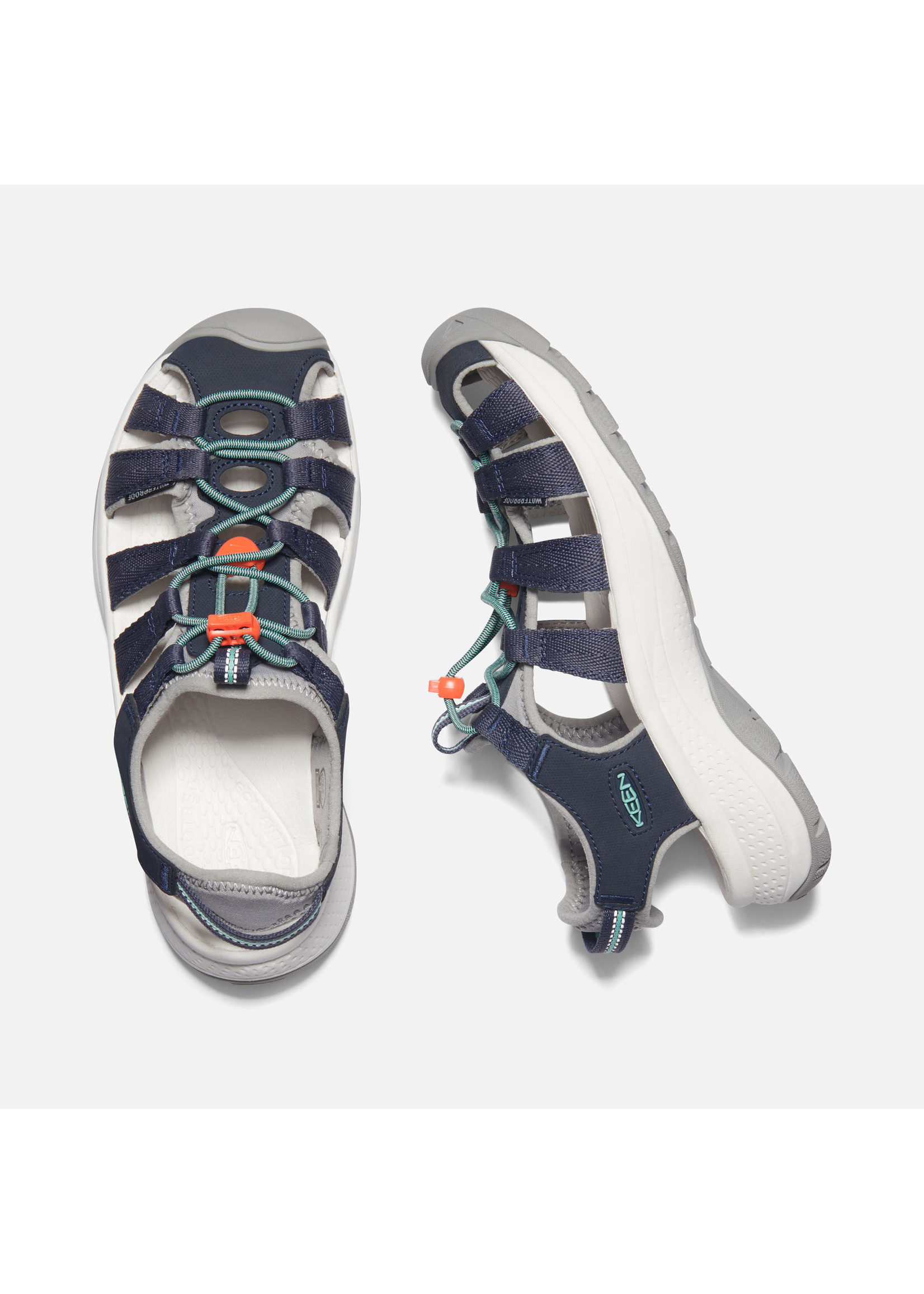 Keen Footwear Womens Astoria West Sandal Navy/Beveled Glass