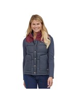 Patagonia Women's Bivy Hooded Vest Smolder Blue w/ Chicory Red