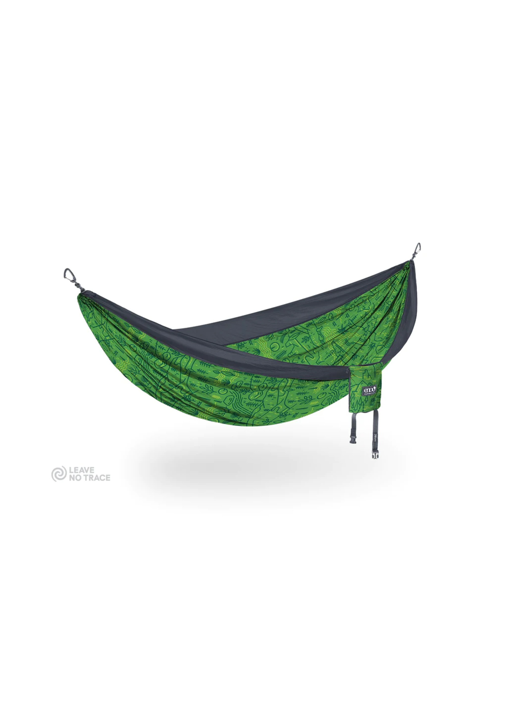 ENO- Eagles Nest Outfitters DoubleNest Print - Giving Back Outside LNT  Charcoal