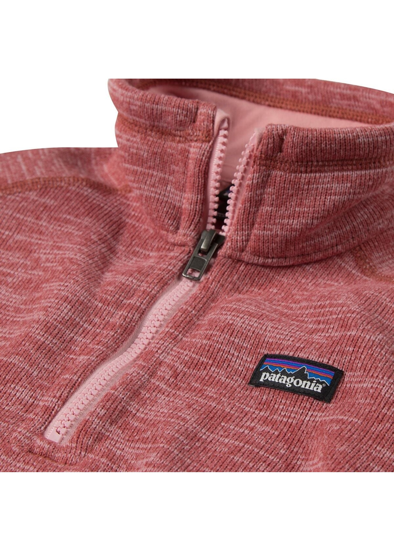 Patagonia Girls Better Sweater 1/4 Zip Seafan Pink
