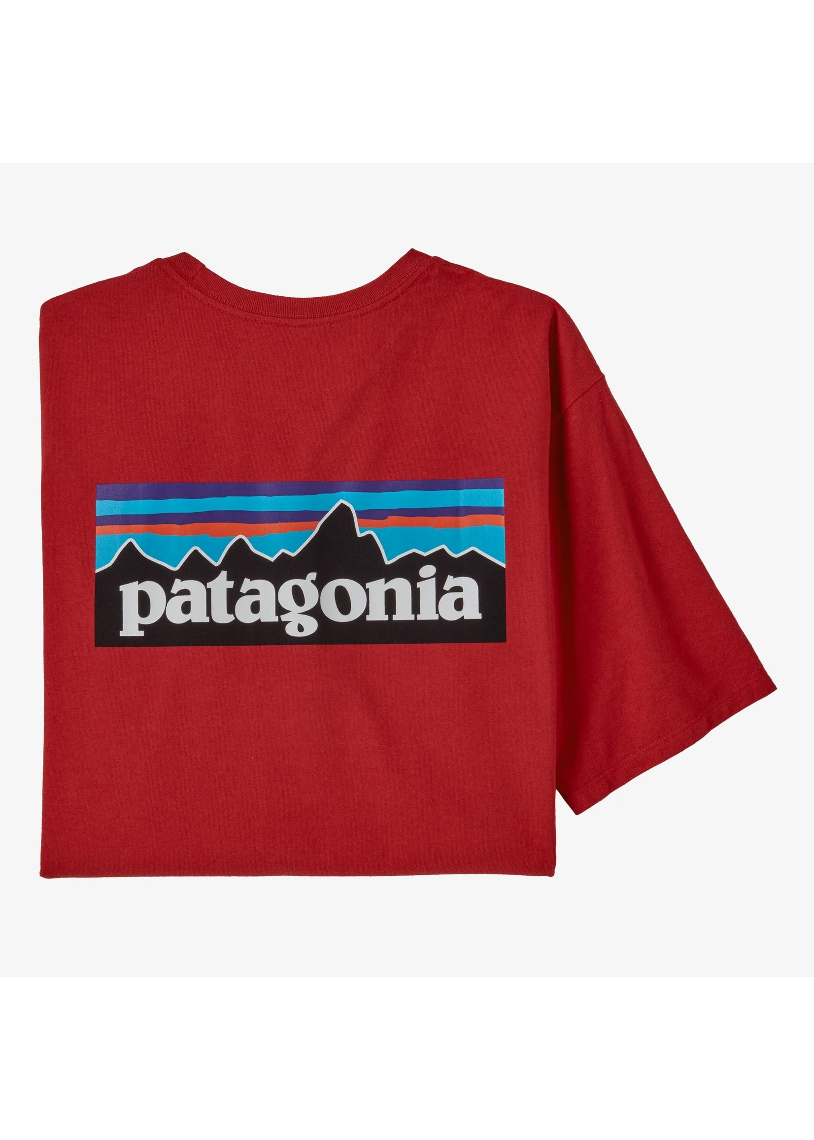 Patagonia Mens P-6 Logo Responsibili-Tee Sumac Red