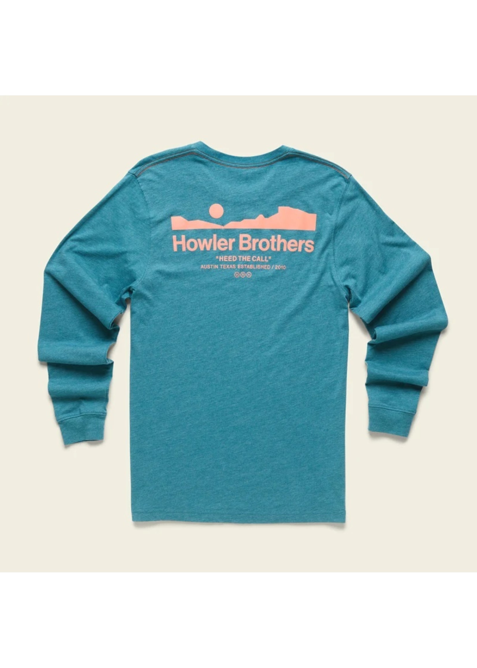 Howler Brothers Select Longsleeve T - Howler Arroyo : Petrol Heather