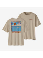 Patagonia Mens Cap Cool Daily Graphic Shirt - Waters Summit Swell: Pumice X-Dye