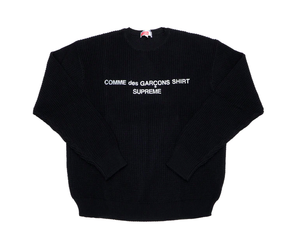 Supreme Comme Des Garcons Shirt Sweater Black Xl Worn The Doused Shop