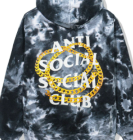 assc tie dye hoodie