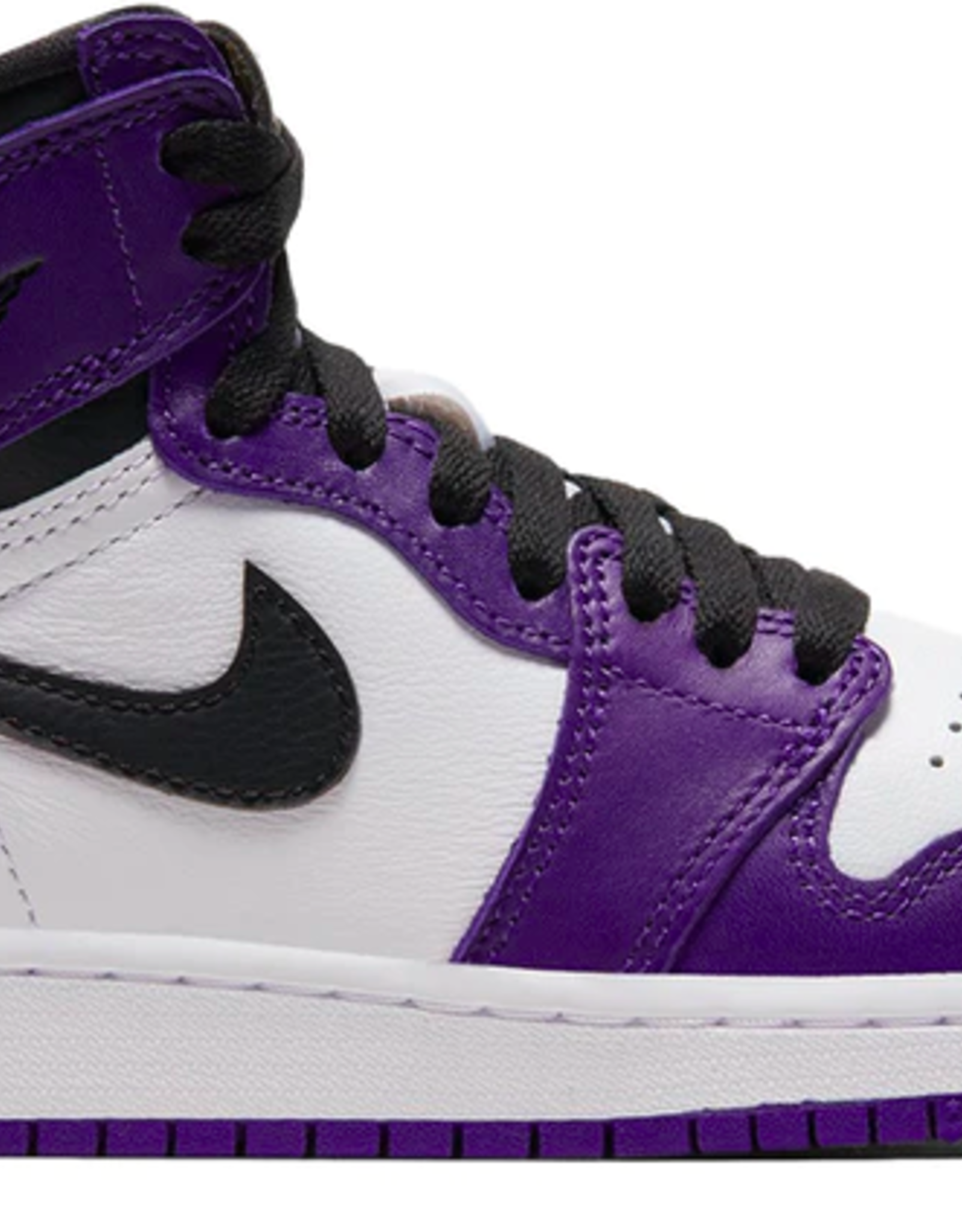 purple and white jordan ones