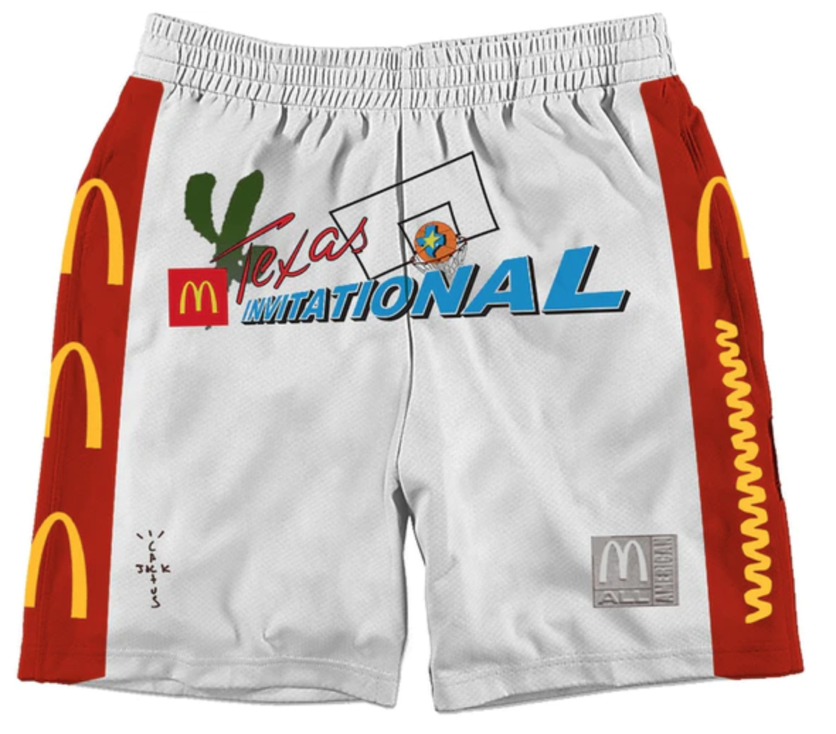 Cactus Jack All American Shorts White 