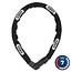 Abus Abus, Steel--Chain 5805C Chain with cmbinatin lck, 5mm x 110cm (5mm x 3.6'), Black