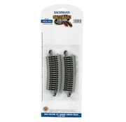 BACHMANN BAC-44531 - Bachmann : HO EZ Track NS 1/2 18"curves (gris)