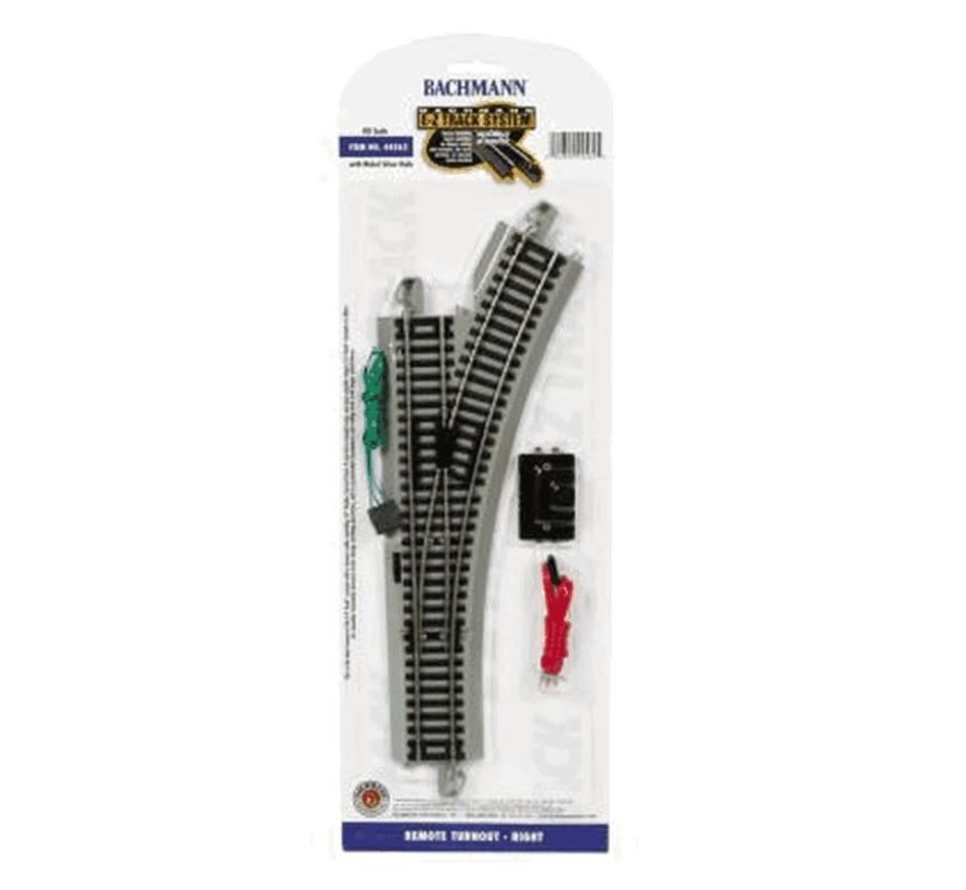 Bachmann : HO EZ Track NS RH Switch (gris)