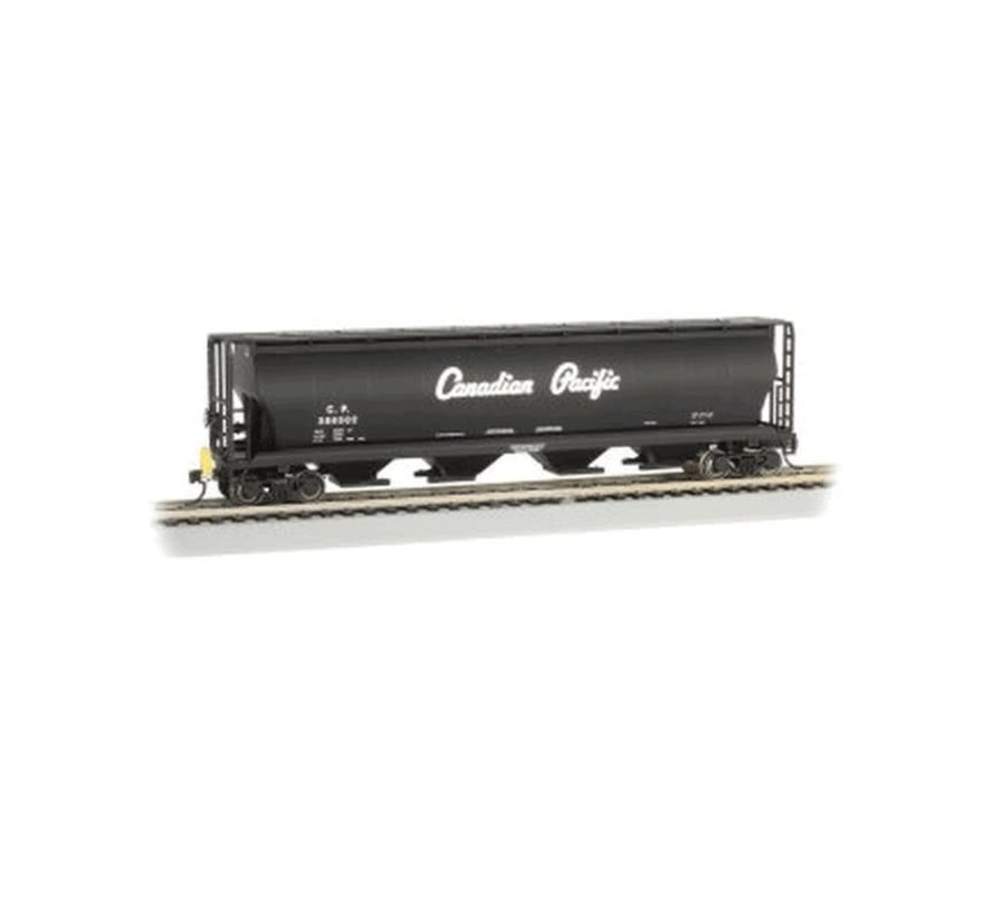 Bachmann : HO 4-Bay Cyl.Hopper CP/blk w/Script Lettering