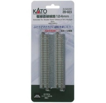 KATO KAT-20023 - Kato : N Track Concrete 124mm Straight