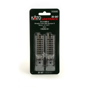 KATO KAT-20047 - Kato : N Track 62mm Straight w/ bumpers