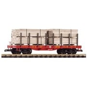 PIKO PIKO-38740 - PIKO : G Santa Fe Flat car w/Lumber