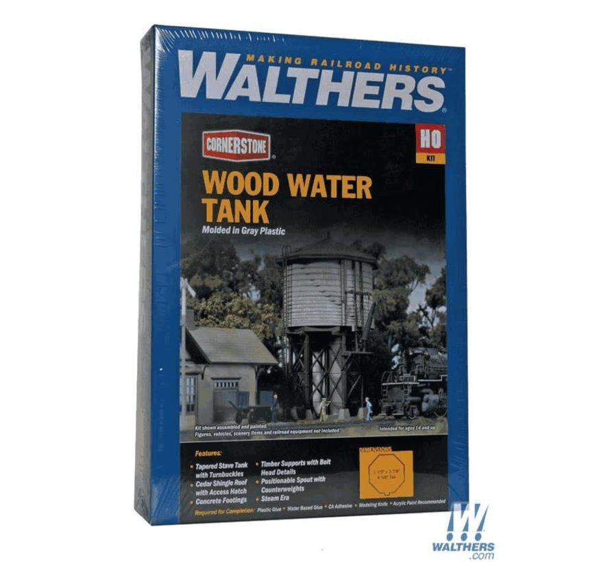 Walthers : HO Wood Water Tank